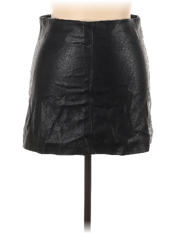 Faux Leather Skirt