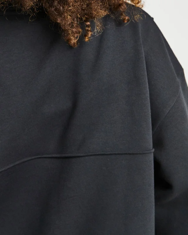 Luxe 1/2 Zip Pullover - Black