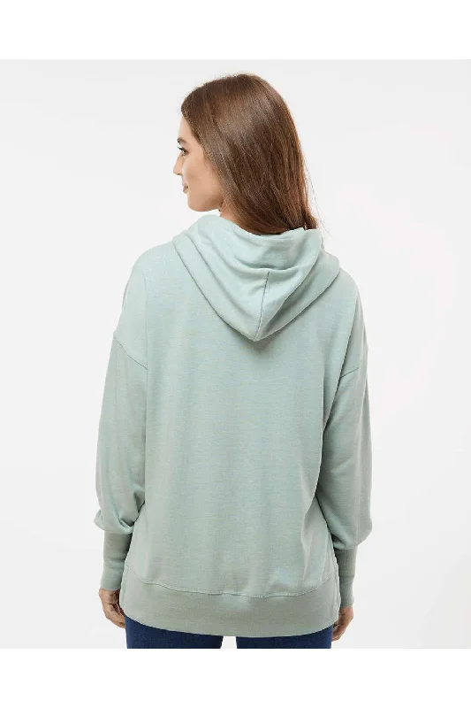 MV Sport Womens French Terry Hooded Sweatshirt Hoodie - Greenstone - NEW