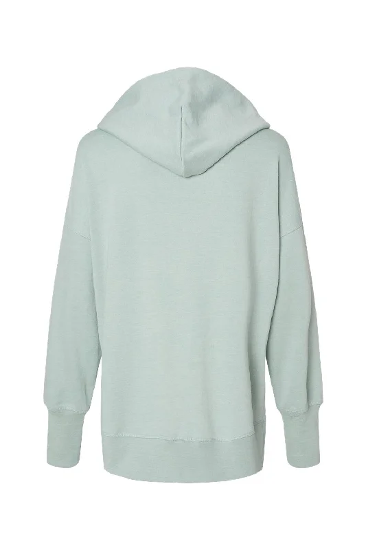 MV Sport Womens French Terry Hooded Sweatshirt Hoodie - Greenstone - NEW