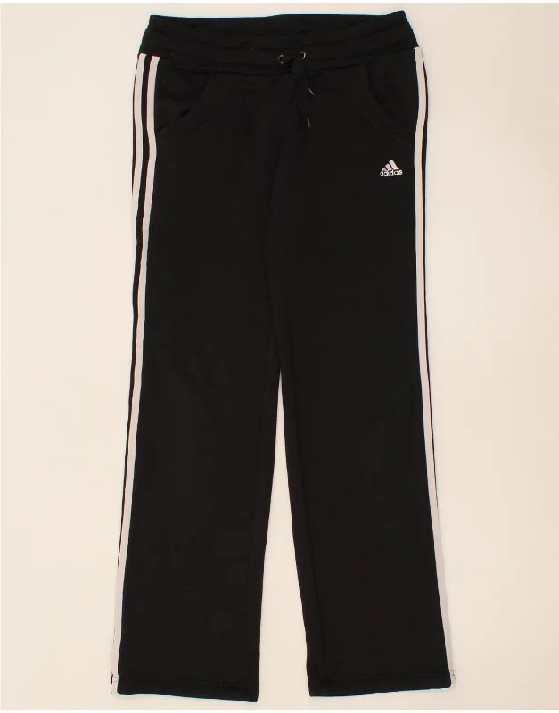 ADIDAS Womens Tracksuit Trousers UK 10 Small Black Polyester