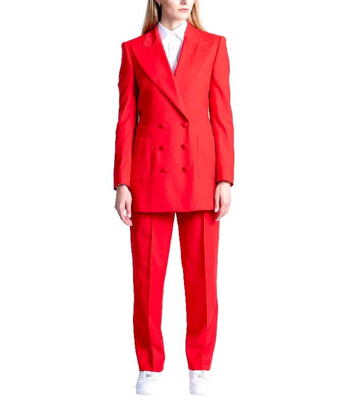 Alexander Ruby Red Double Breasted Suit