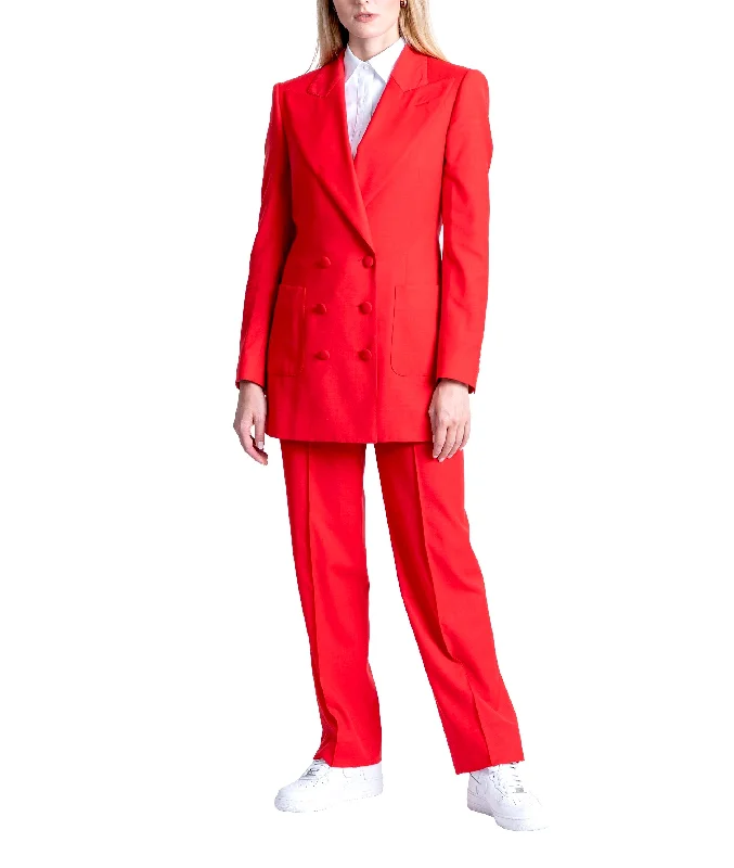 Alexander Ruby Red Double Breasted Suit