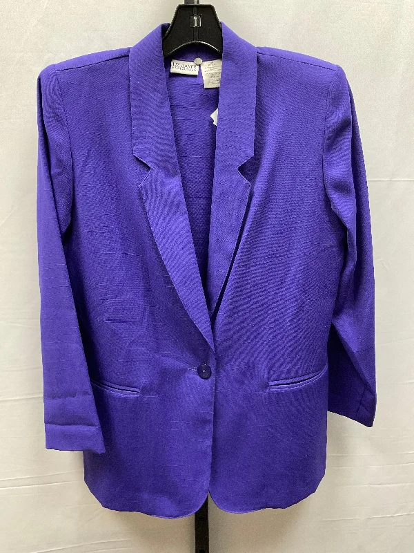 Blazer By Liz Baker In Purple, Size: Petite   S