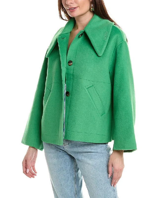 GANNI Wool-Blend Jacket