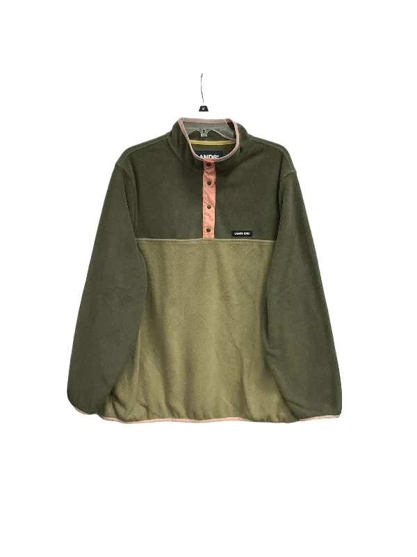 Green Jacket Fleece Lands End, Size 2x