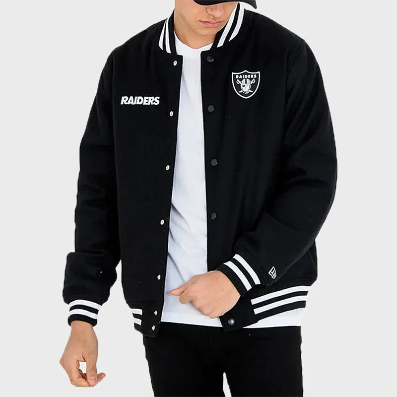 Las Vegas Raiders Team Black Bomber Jacket