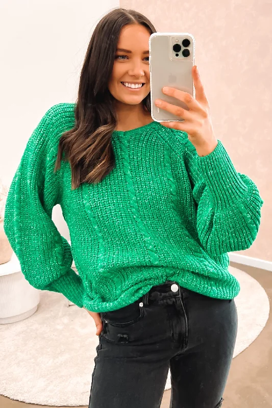 Madelyn Knit Green