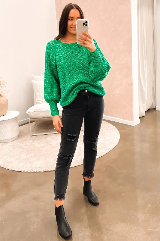 Madelyn Knit Green