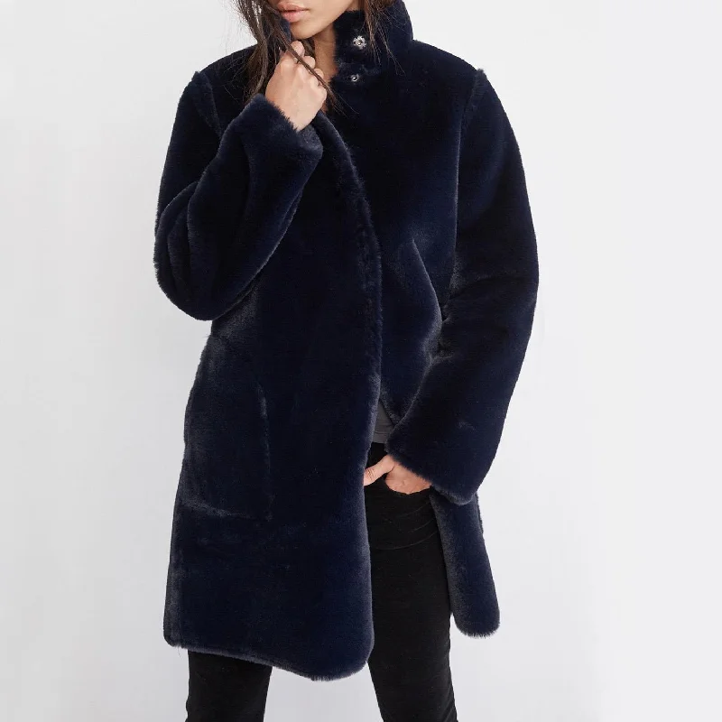 Mina Coat (Navy)