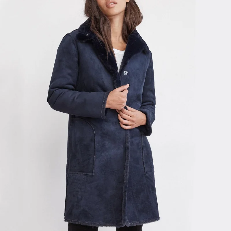 Mina Coat (Navy)