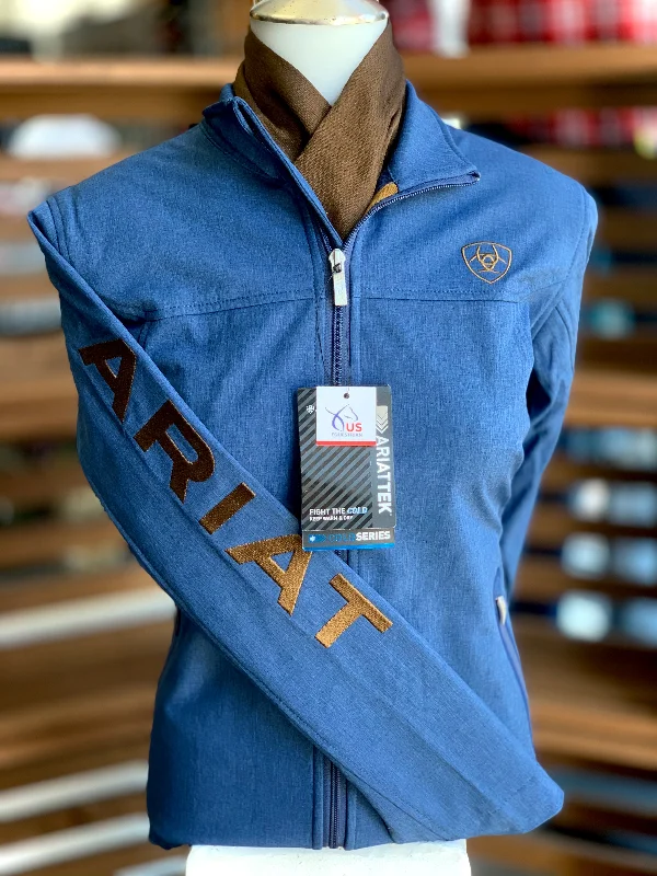 Ariat WOMEN'S New Team Softshell Jacket - MARINE BLUE HEATHER