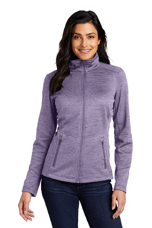 Port Authority Womens Full Zip Fleece Jacket - Purple