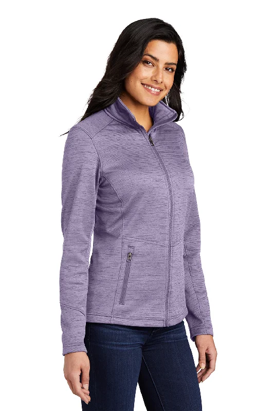 Port Authority Womens Full Zip Fleece Jacket - Purple