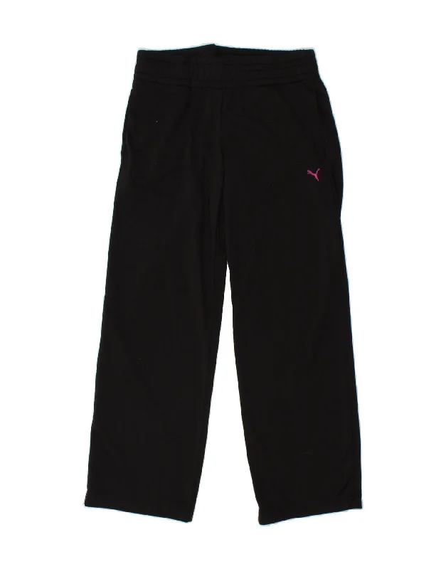 PUMA Womens Tracksuit Trousers UK 10 Small Black Polyester