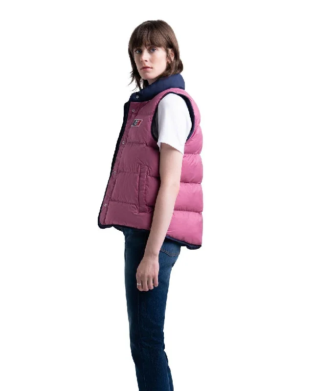 Reversible Featherless Vest (Peacoat + Heather Rose + Blue Mirage)