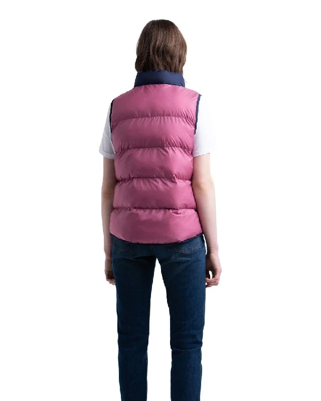 Reversible Featherless Vest (Peacoat + Heather Rose + Blue Mirage)