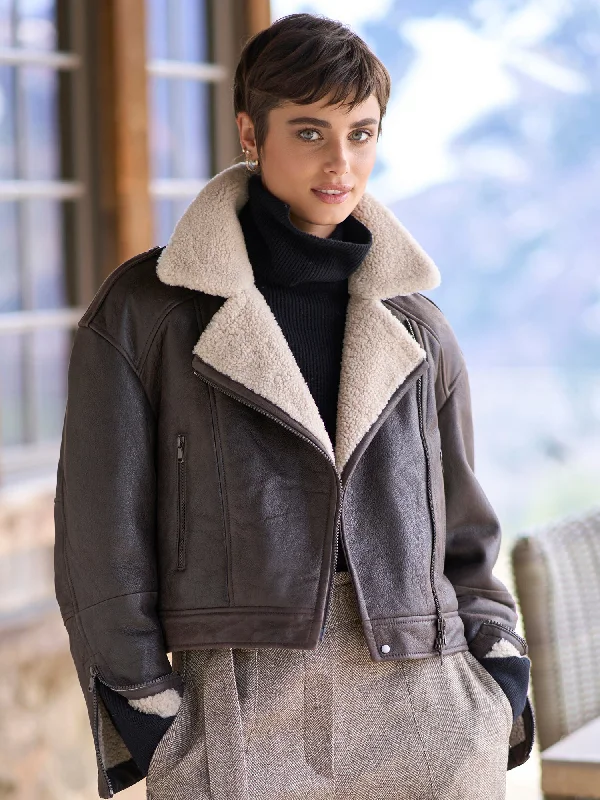 Shearling Moto Jacket