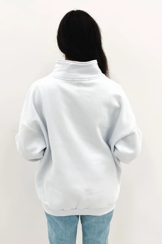 Soul Panelled 1/4 Zip Fleece White