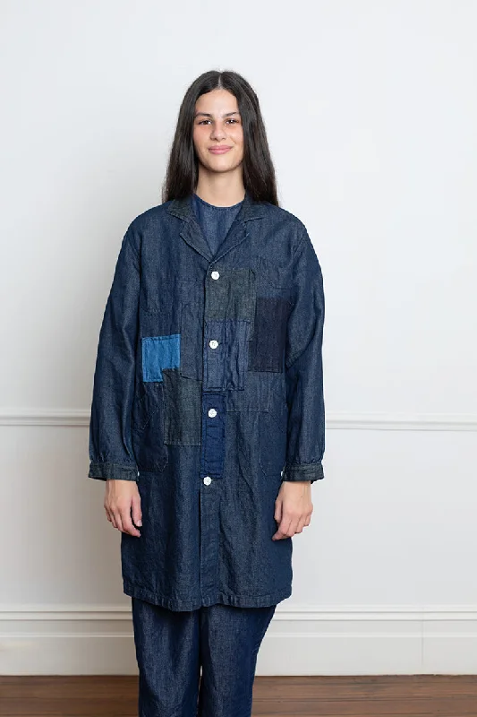 Indigo Patchwork Coat