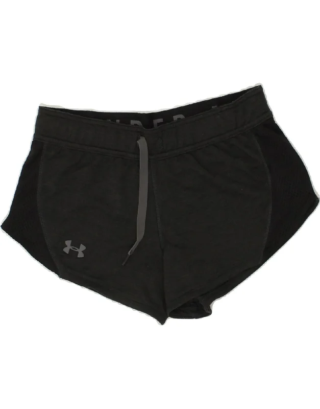 UNDER ARMOUR Womens Sport Shorts UK 10 Small Black