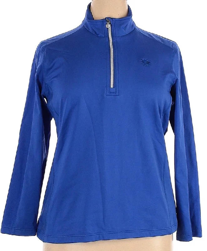 Daily Sports Royal Zip Pullover with Logo Size XXL MSP$120