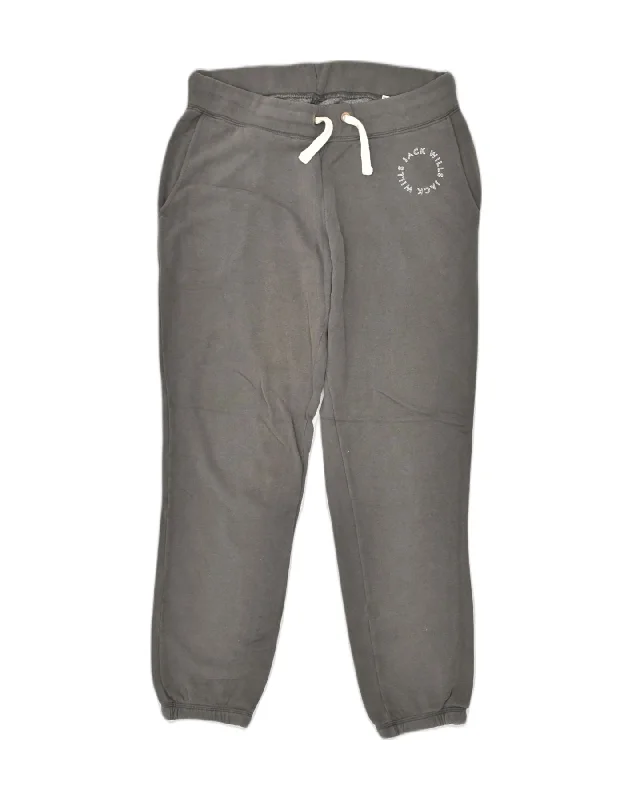 JACK WILLS Womens Tracksuit Trousers Joggers UK 6 XS Grey Cotton