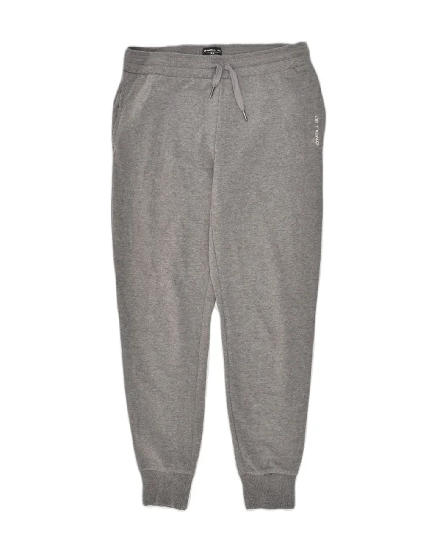 O'NEILL Womens Tracksuit Trousers Joggers UK 12 Medium  Grey Polyester