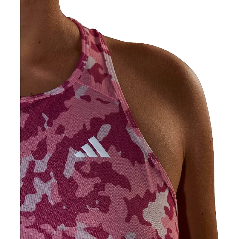 adidas Own The Run Womens Running Vest Tank Top - Pink