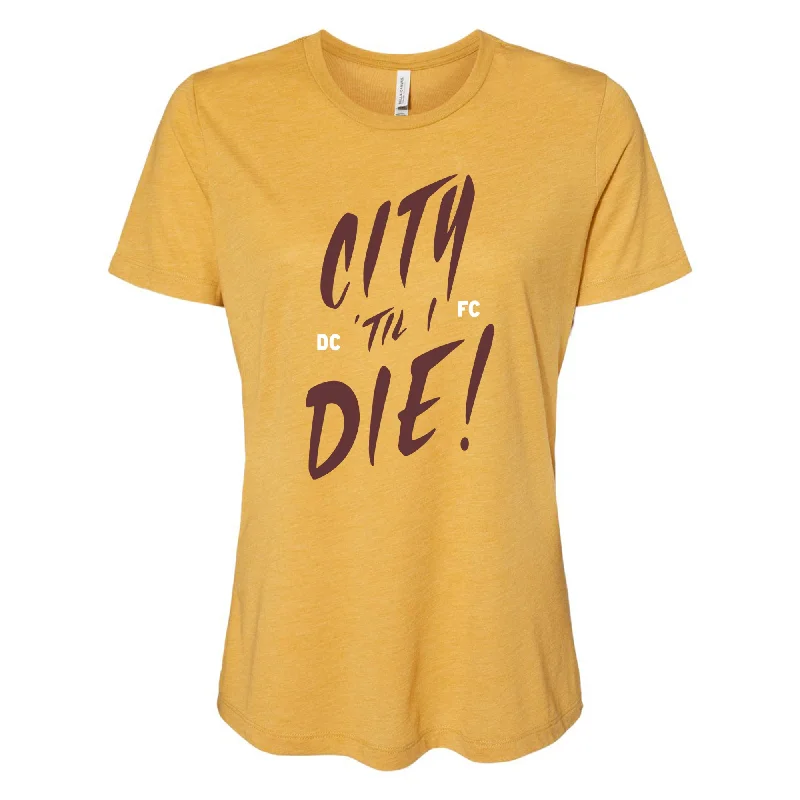 DCFC City Til Womens T-Shirt- Mustard