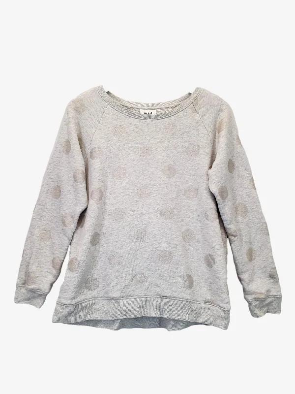 Seed Polka Dot Silver Crew Neck Jumper Size M