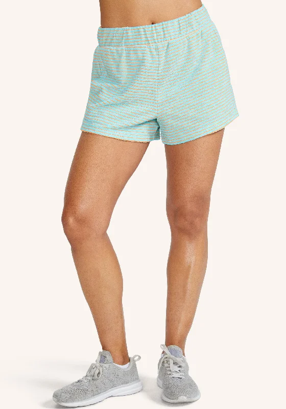 Tropical Speed Striped Terrycloth Short