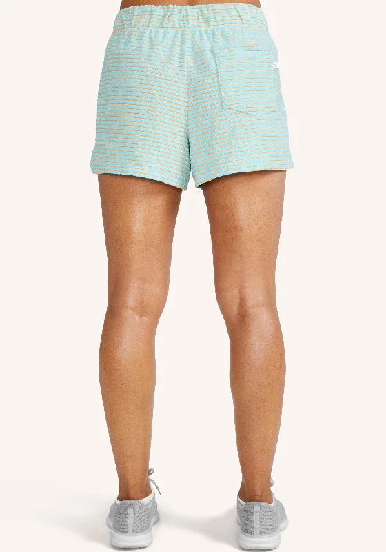 Tropical Speed Striped Terrycloth Short