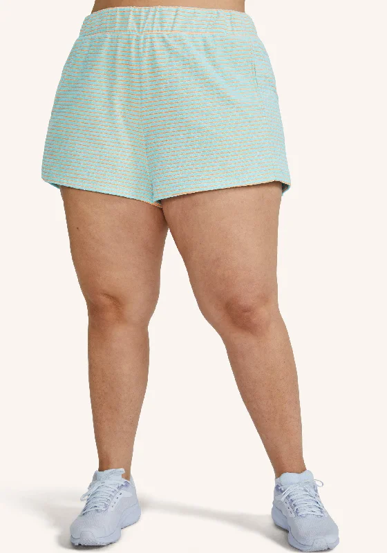 Tropical Speed Striped Terrycloth Short