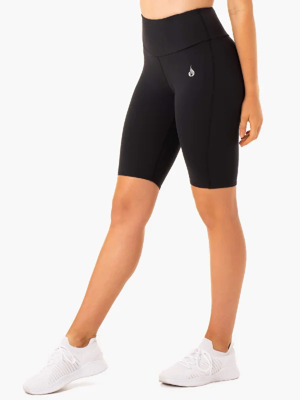 Staples Scrunch Bum Bike Shorts - Black