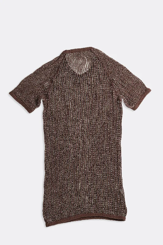 Vintage Knitted Shirt - Brown, White, Tan, Olive, Dark Green, Charcoal