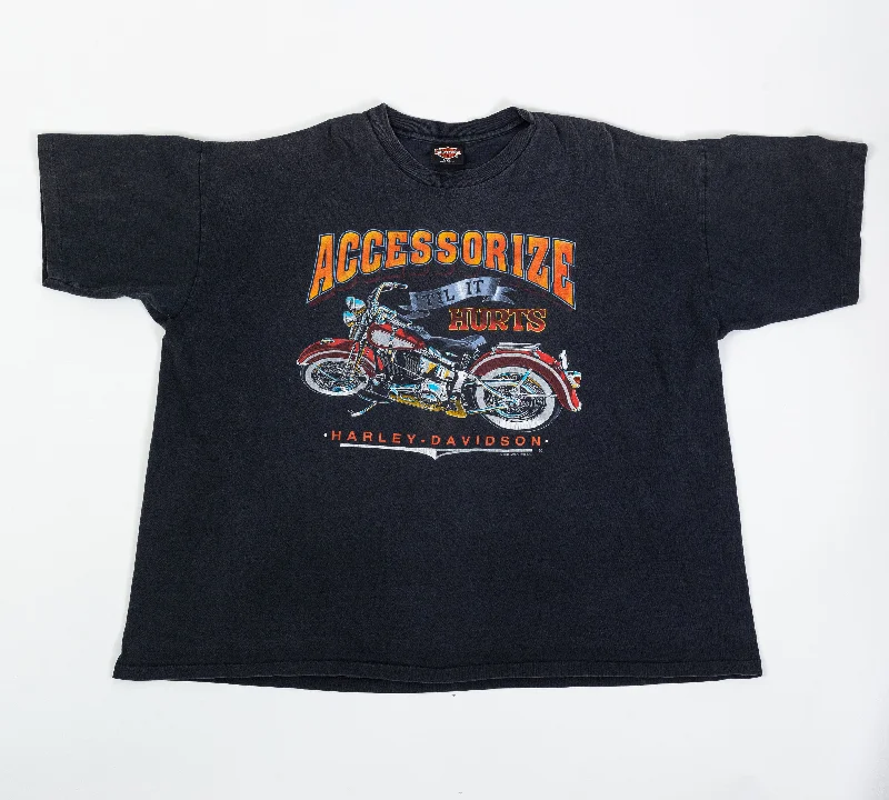 90s Harley Davidson ""Accessorize Til It Hurts"" T Shirt - Men's XXL