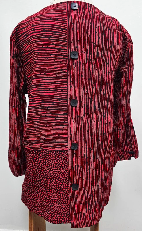 Top-Tunic-Red/Black-Pullover-Women's-A33220Tm