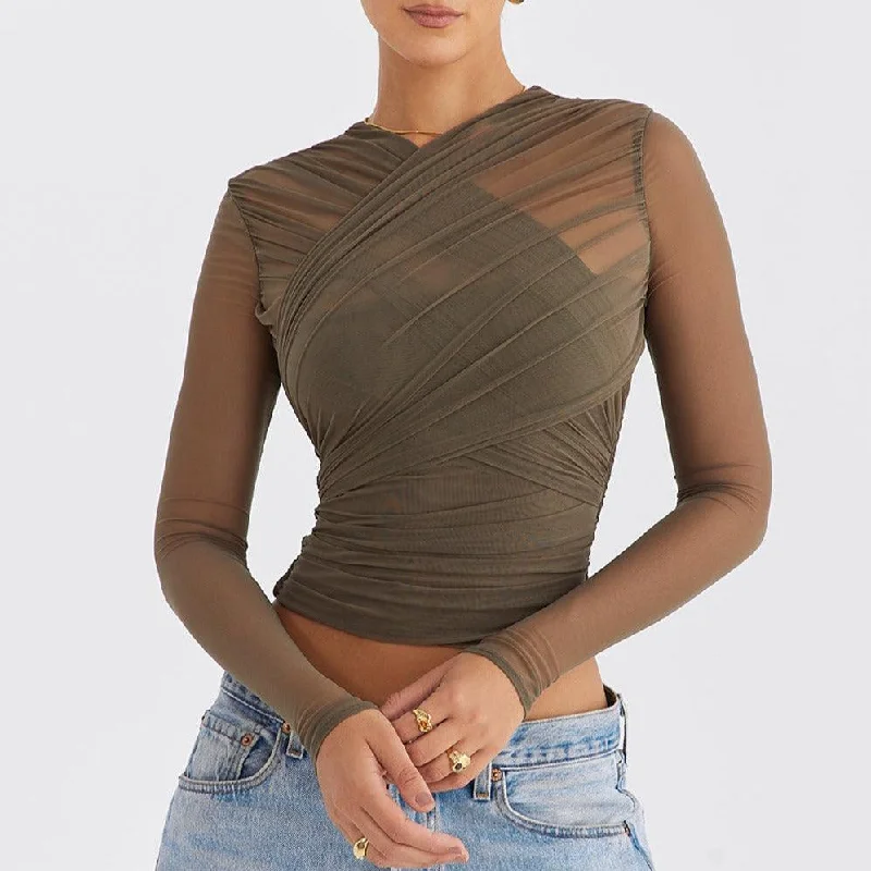 Endless Love Mesh Long Sleeve Top