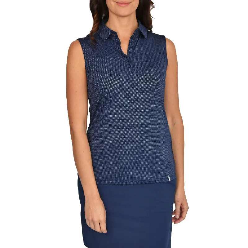 KJUS Women's Eve Sleeveless Golf Polo - Atlanta Blue