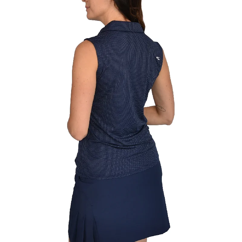 KJUS Women's Eve Sleeveless Golf Polo - Atlanta Blue