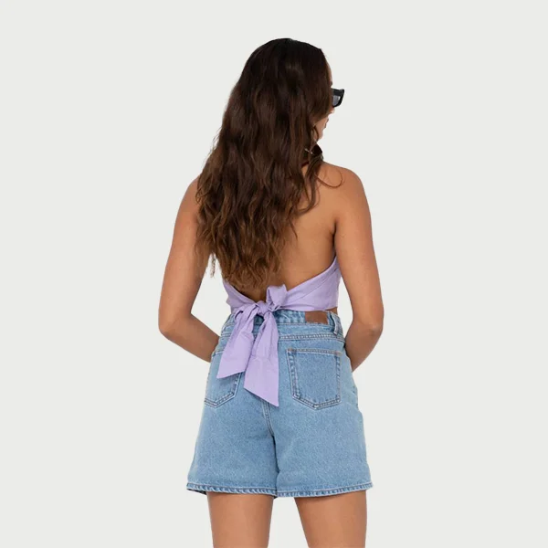 Rusty Harlet Halter Top - Muted Lavender