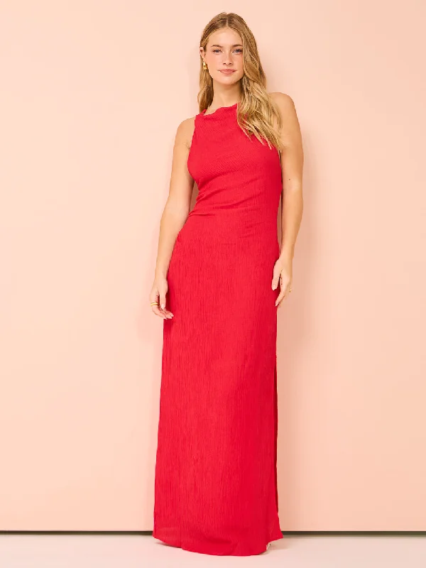 Faithfull Palermo Maxi Dress in Peony Pink