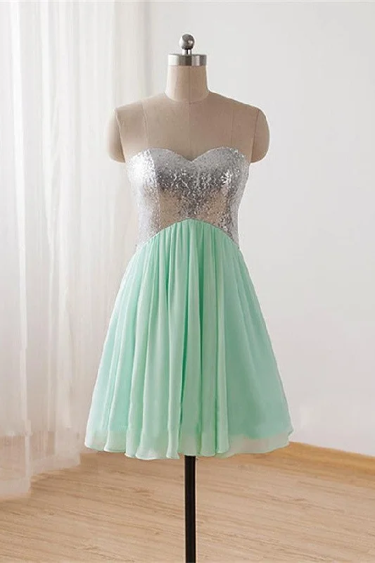 Homecoming Dresses,Sweetheart Homecoming Dress,Mint Homecoming Dresses K235