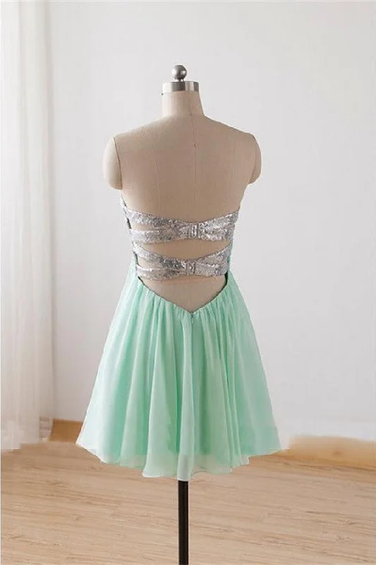 Homecoming Dresses,Sweetheart Homecoming Dress,Mint Homecoming Dresses K235