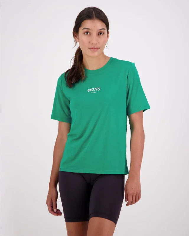 Icon Merino Air-Con Relaxed Tee - Pop Green