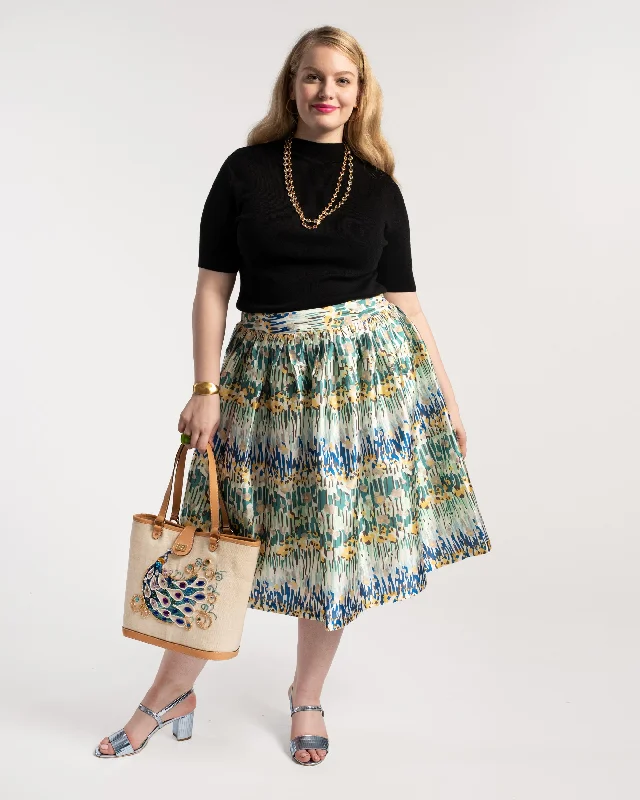 Barbara Midi Skirt Meadow Print