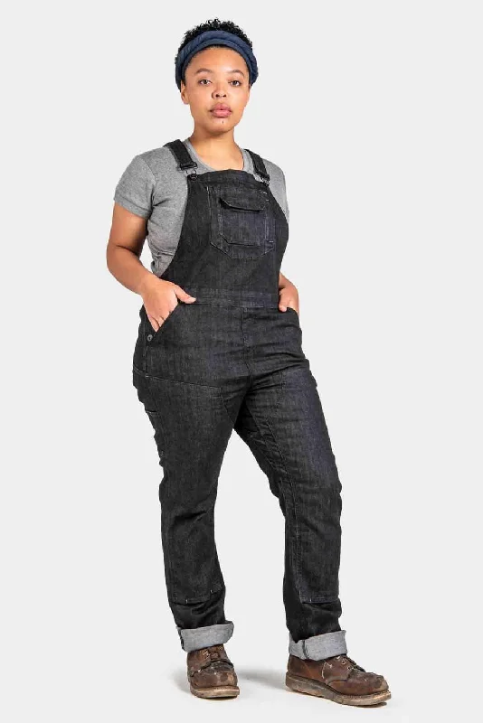 Freshley Overall - Heathered Black Denim