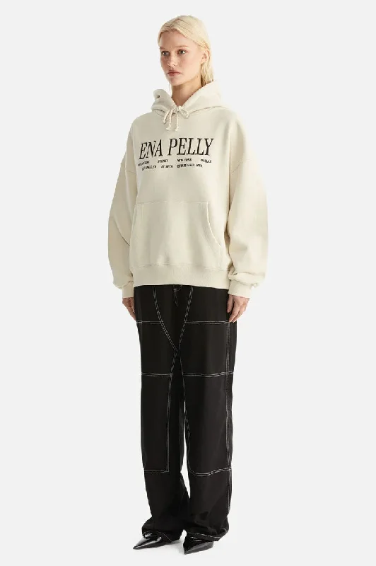 Ena Pelly Greta Oversized Hoodie - Bone