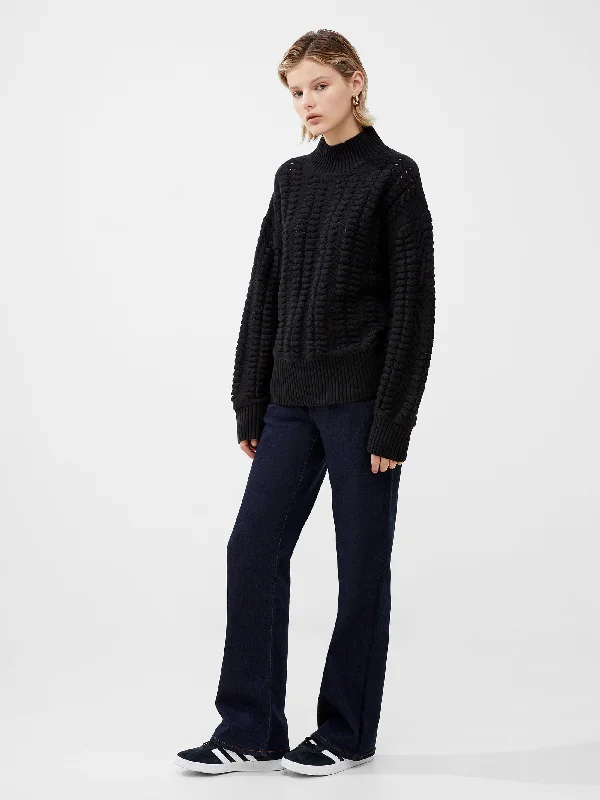 Jolee High Neck Cable Knit Jumper